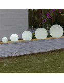Bola LED RGB grande flotante recargable Buly 50, 60, 80 New Garden | LeonLeds Iluminación