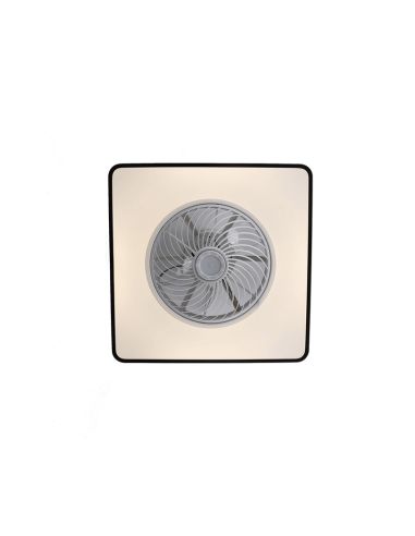 Ventilateur rectangulaire Monic 40W LED à lumière orientable Cristal Record