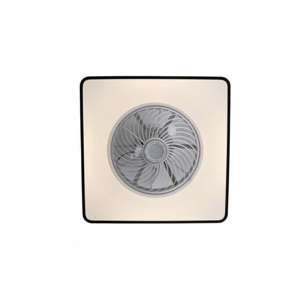 Ventilateur rectangulaire Monic 40W LED à lumière orientable Cristal Record