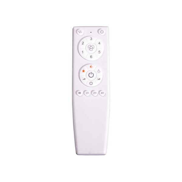 Ventilador LED blanco regulable Vera con aspas retráctiles mando
