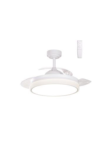 Kleiner weißer LED-Ventilator mit...