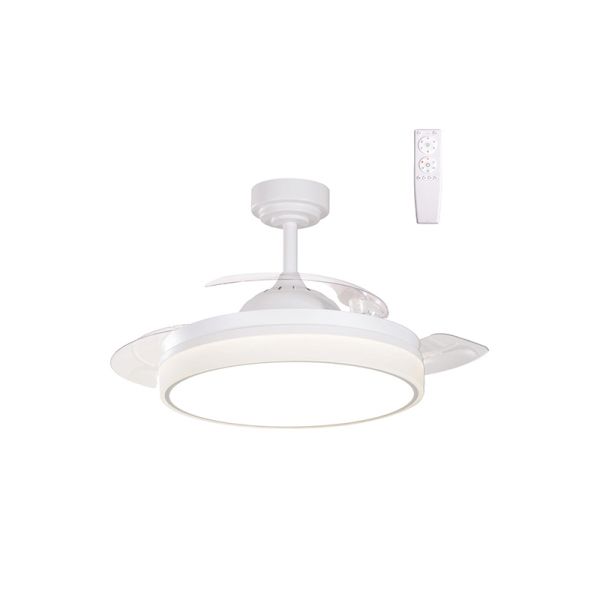 Kleiner weißer LED-Ventilator mit...