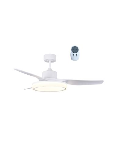 Ventilador de techo LED blanco silencioso Aran 36W