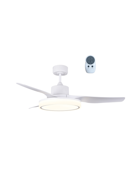 Ventilador de teto LED branco silencioso Aran 36W