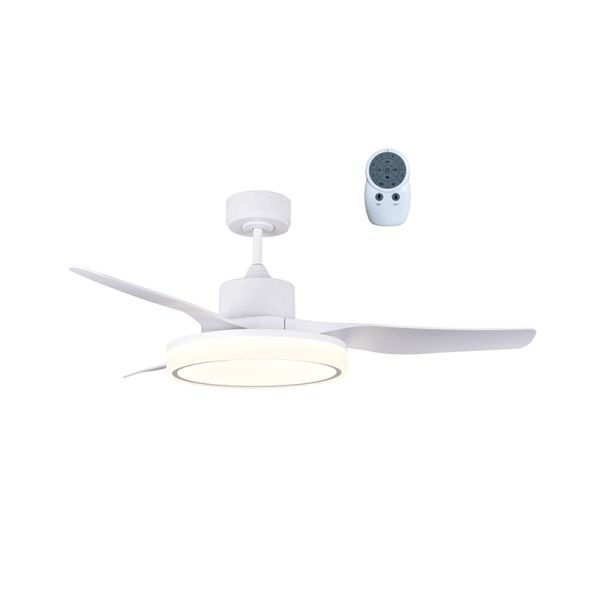 Ventilateur de plafond LED blanc silencieux Aran 36W