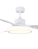 Ventilador de techo LED blanco silencioso Aran 36W detalle