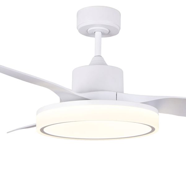 Ventilador de teto LED branco silencioso Aran 36W detalhe