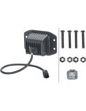 Kit de luz de trabalho LED embutida quadrada Black Magic Cube de 3,2" 12V/24V 3000Lm, pacote com 2. Deutsch Hella | LeonLeds
