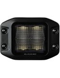 Kit de luz de trabalho LED embutida quadrada Black Magic Cube de 3,2" 12V/24V 3000Lm, pacote com 2. Deutsch Hella | LeonLeds