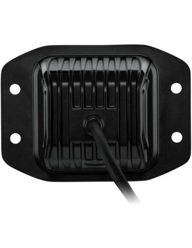 Kit de luz de trabalho LED embutida quadrada Black Magic Cube de 3,2" 12V/24V 3000Lm, pacote com 2. Deutsch Hella | LeonLeds