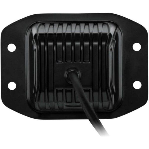 Kit de luz de trabalho LED embutida quadrada Black Magic Cube de 3,2" 12V/24V 3000Lm, pacote com 2. Deutsch Hella | LeonLeds