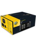 Faro LED cuadrado empotrable de trabajo Black Magic Cube Kit 3,2" 12V/24V 3000Lm 2 Unds. Deutsch Hella | LeonLeds