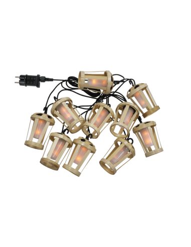 Guirlande naturelle d'extérieur Hiama avec câble ou solaire