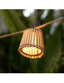 Guirnalda de yute exterior Okinawa con cable o solar ambiente | LeonLeds