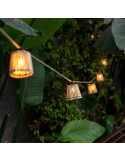 Guirnalda de yute exterior Okinawa ambiente | LeonLeds