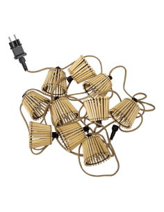 Guirnalda de yute exterior Okinawa con cable | LeonLeds