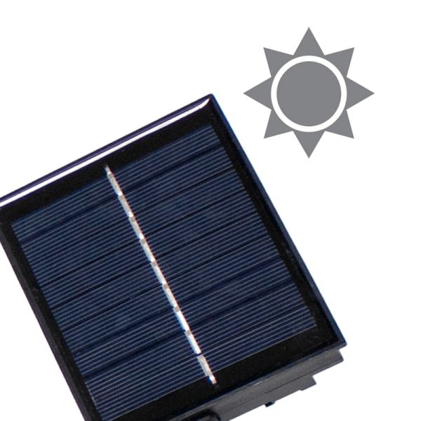 Guirnalda de yute exterior Okinawa placa solar | LeonLeds