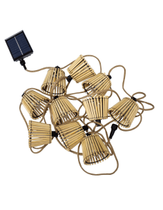 Guirnalda de yute exterior Okinawa con cable | LeonLeds 2