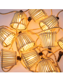 Guirlande de jute d'extérieur Okinawa avec cordon | leonleds