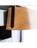 Lámpara colgante Stood de madera con 5 luces E27