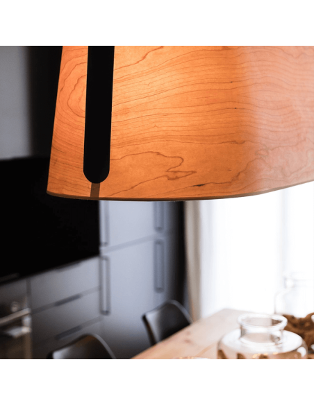 Lámpara colgante Stood de madera con 5 luces E27 Faro