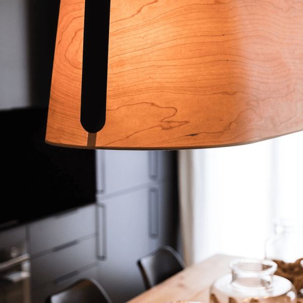 Lámpara colgante Stood de madera con 5 luces E27 Faro