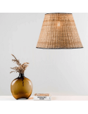 Lámpara colgante con pantalla de ratán Sumba 1xE27 ambiente