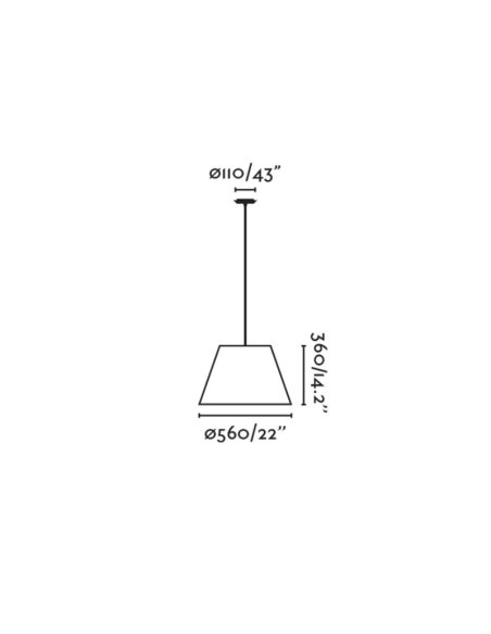 Lampe suspendue avec abat-jour en rotin Sumba 1xE27 mesures