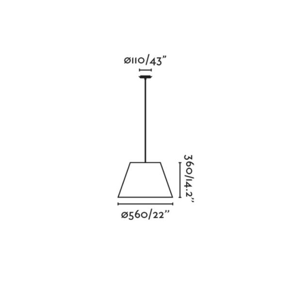 Lámpara colgante con pantalla de ratán Sumba 1xE27 medidas
