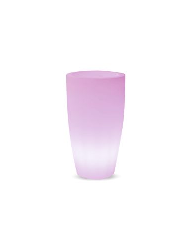 Pot de fleurs multicolore rechargeable en bambou de 90 cm avec lumière