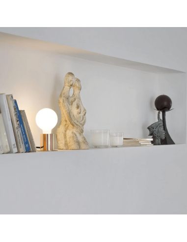 Lámpara de mesa Ten de metal sin pantalla 1xE27 cobre ambiente
