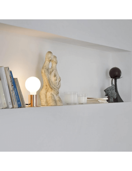 Lámpara de mesa Ten de metal sin pantalla 1xE27 cobre ambiente