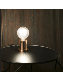 Candeeiro de mesa Ten metal sem abajur 1xE27 cobre atmosfera Faro