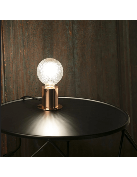 Candeeiro de mesa Ten metal sem abajur 1xE27 cobre atmosfera Faro