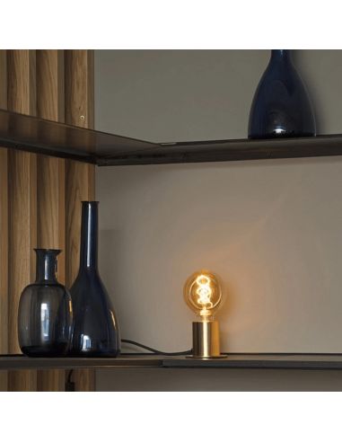 Lámpara de mesa Ten de metal sin pantalla 1xE27 oro ambiente