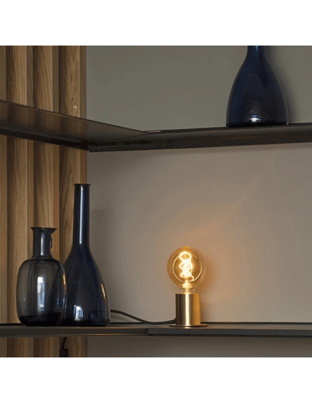 Lámpara de mesa Ten de metal sin pantalla 1xE27 oro ambiente