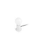 Lámpara de mesa Ten de metal sin pantalla 1xE27 blanco
