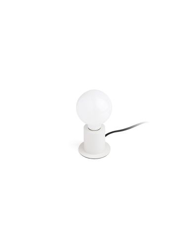Lámpara de mesa Ten de metal sin pantalla 1xE27 blanco
