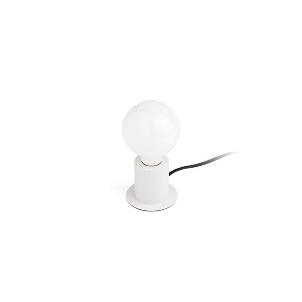 Candeeiro de mesa Ten em metal sem abajur 1xE27 branco