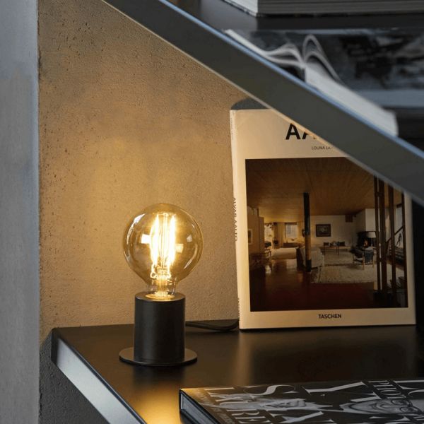 Lampe à poser Ten en métal sans abat-jour 1xE27 ambient black