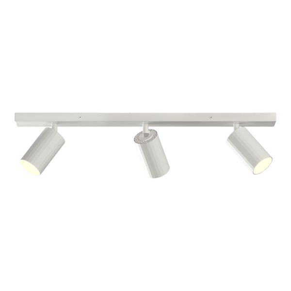 Bande de plafond Modrian avec 3 spots blancs