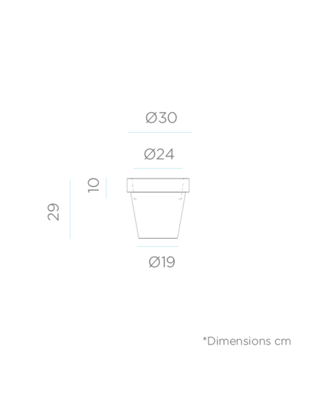 Vaso solar e recarregável Magnolia 30 LED com medidas de controle remoto