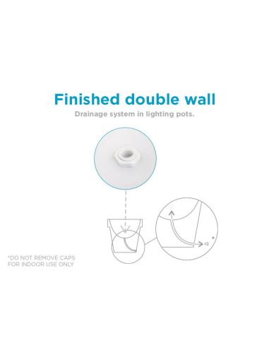 Pot de fleur lumineux LED d'extérieur...