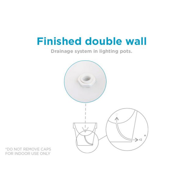 Hoher Außenblumentopf mit...