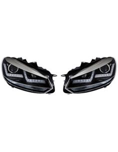 Golf 6 Faróis de LED LEDriving Xenarc Chrome - Pack 2 LEDHL102-CM Osram | leonleds 2