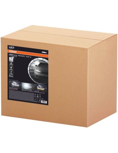 Golf 6 Faróis de LED LEDriving Xenarc Chrome - Pack 2 LEDHL102-CM Osram | leonleds