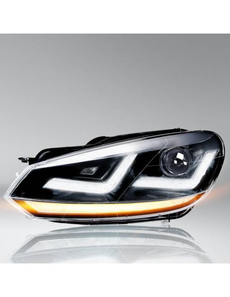 Golf 6 Faróis de LED LEDriving Xenarc Chrome - Pack 2 LEDHL102-CM Osram | leonleds