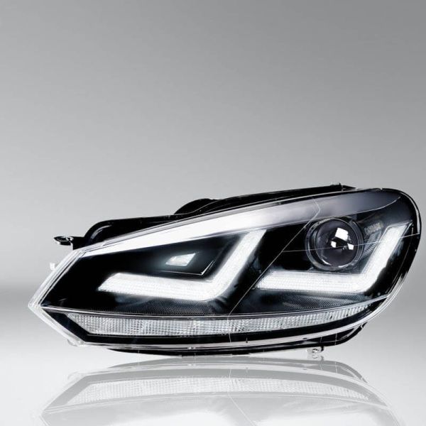 Golf 6 Faróis de LED LEDriving Xenarc Chrome - Pack 2 LEDHL102-CM Osram | leonleds