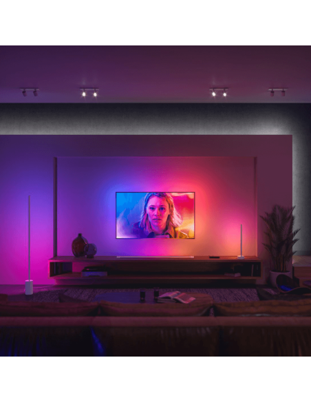 Lámpara de mesa LED inteligente de estilo moderno Blanca ambiente
