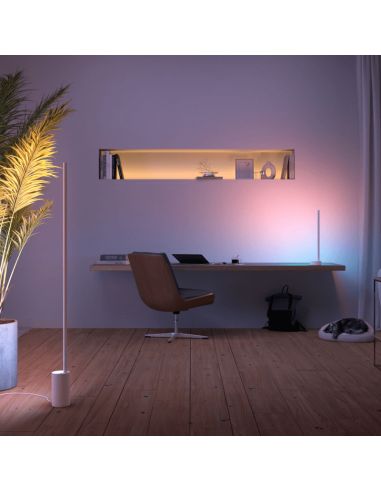 Lámpara de mesa LED inteligente moderno Blanca ambiente